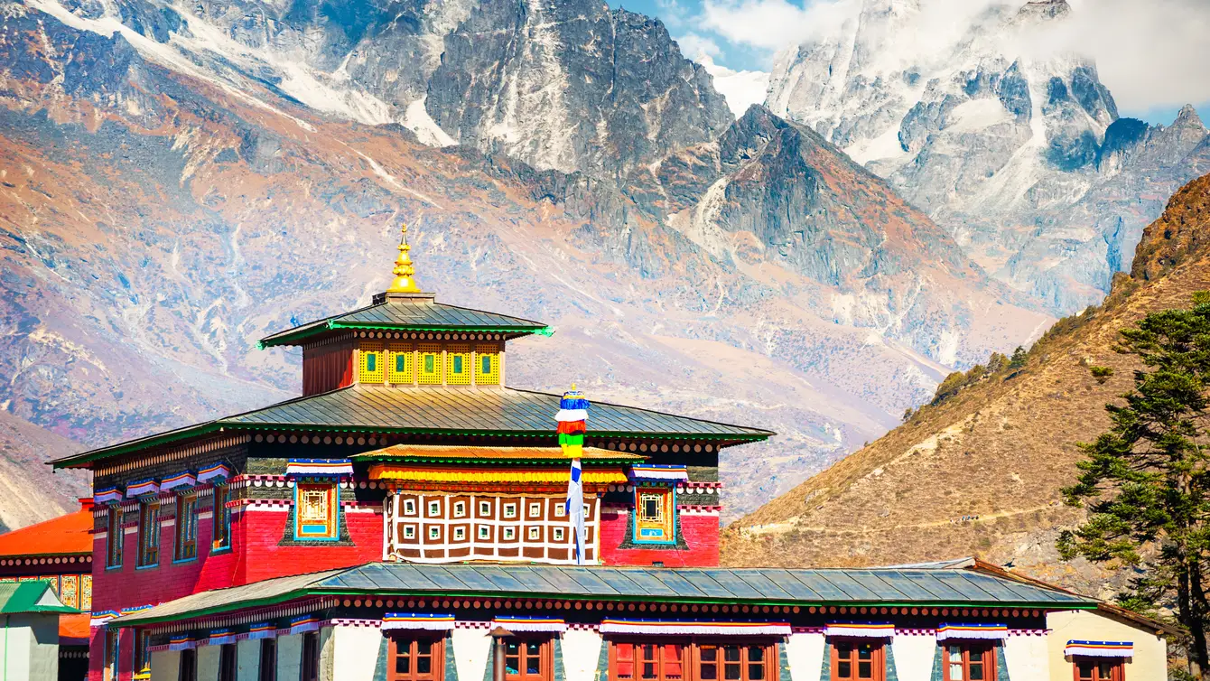 Tengboche Monastery in de Himalaya, Nepal