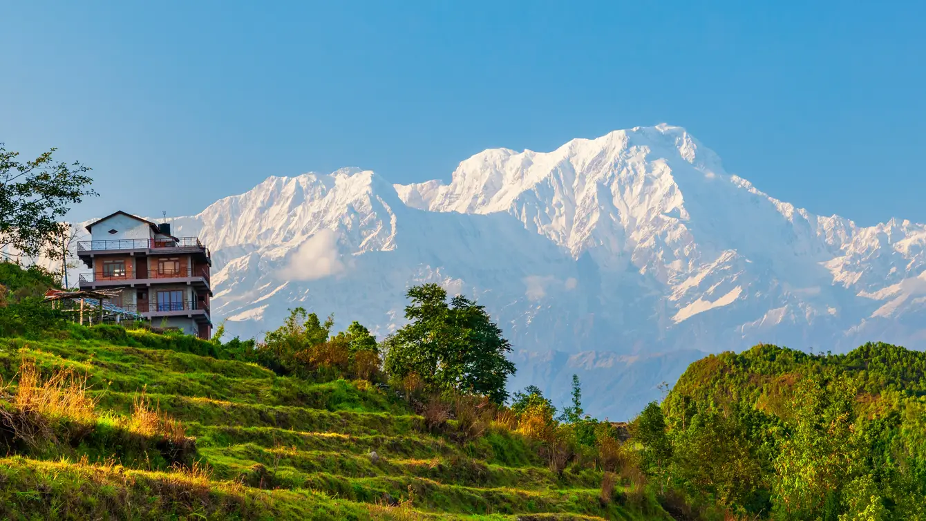 Uitzicht op Annapurna, Nepal