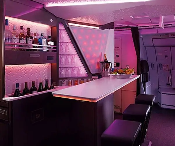Virgin Atlantic bar