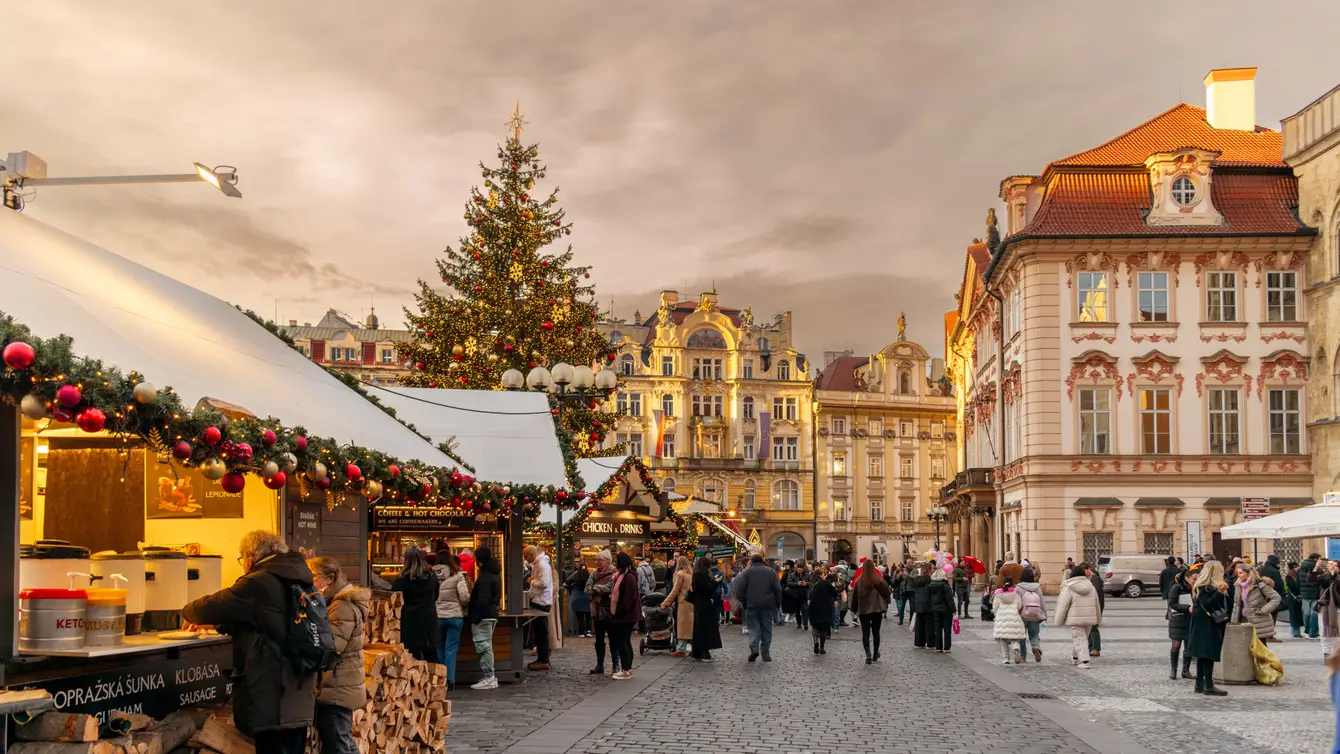Kerstmarkt in Praag