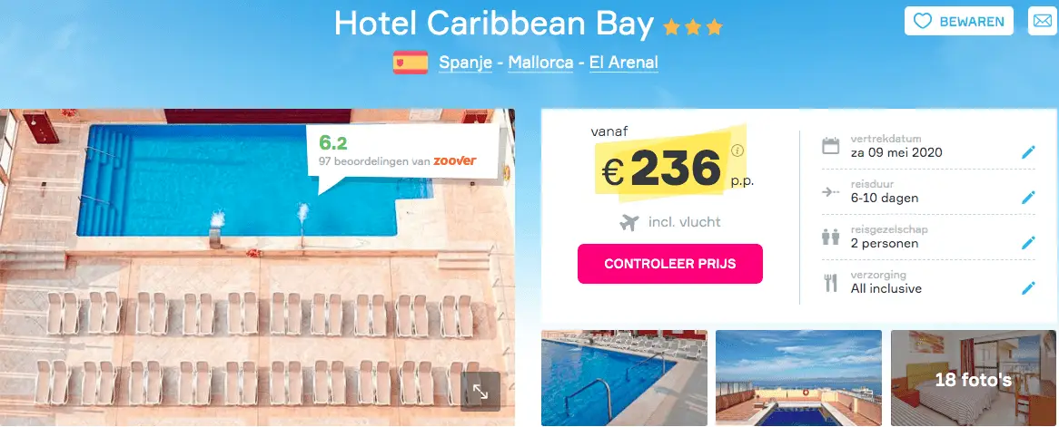 Hotel-caribbean-bay-el-arenal-mallorca-spanje-screenshot