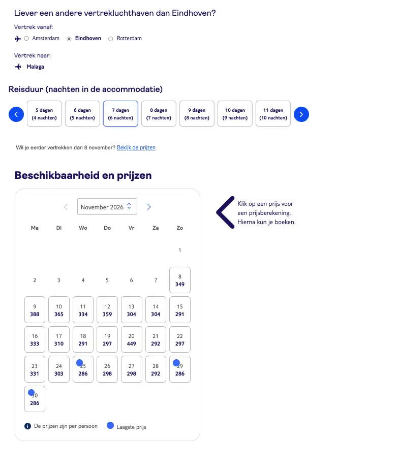 TUI screenshot Marina Turquesa Nerja 7 dagen voor €286 p.p.