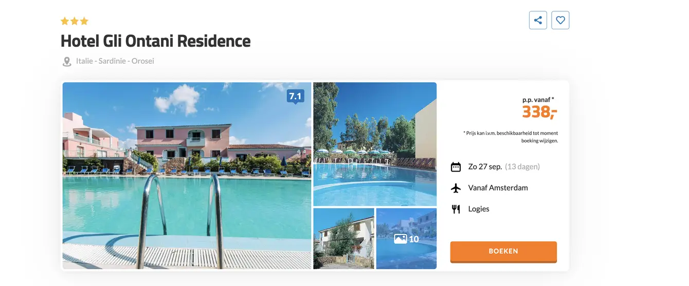 Boekingspagina Hotel Gli Ontani Residence D-reizen