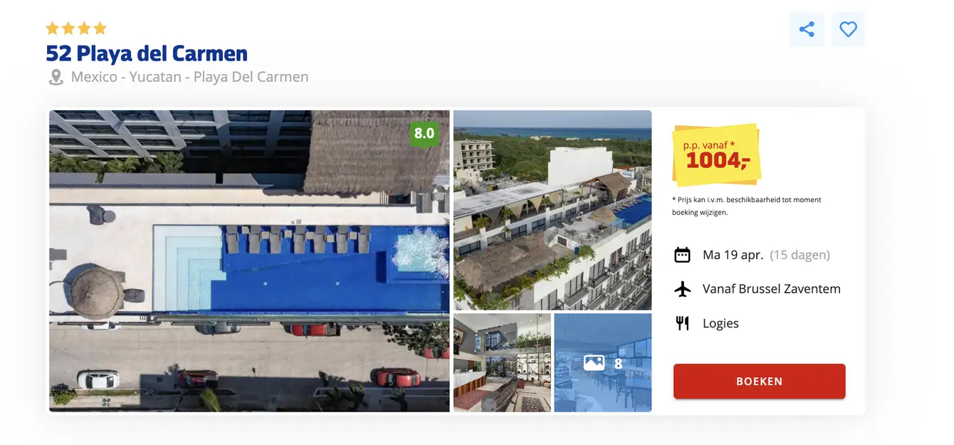 Prijsvrij screenshot 52 Playa del Carmen 15 dagen voor €1004 p.p.