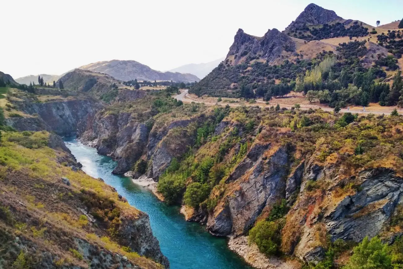 Waiau rivier gebruikt als rivier de Anduin