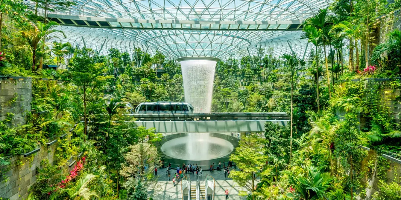 Overdekte tuin Singapore Changi Airport