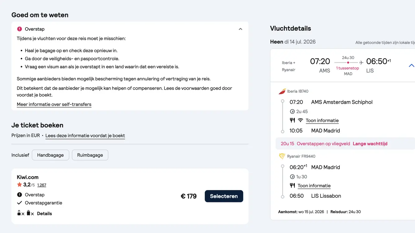 Self transfers kunnen heel tricky zijn