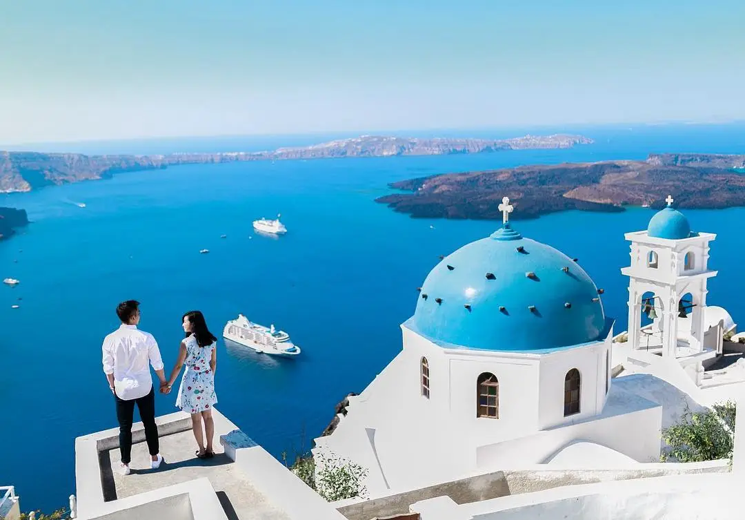 Huwelijksreis Santorini