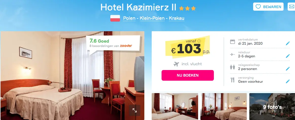 Hotel-kazimierz-II-krakau-polen-screenshot
