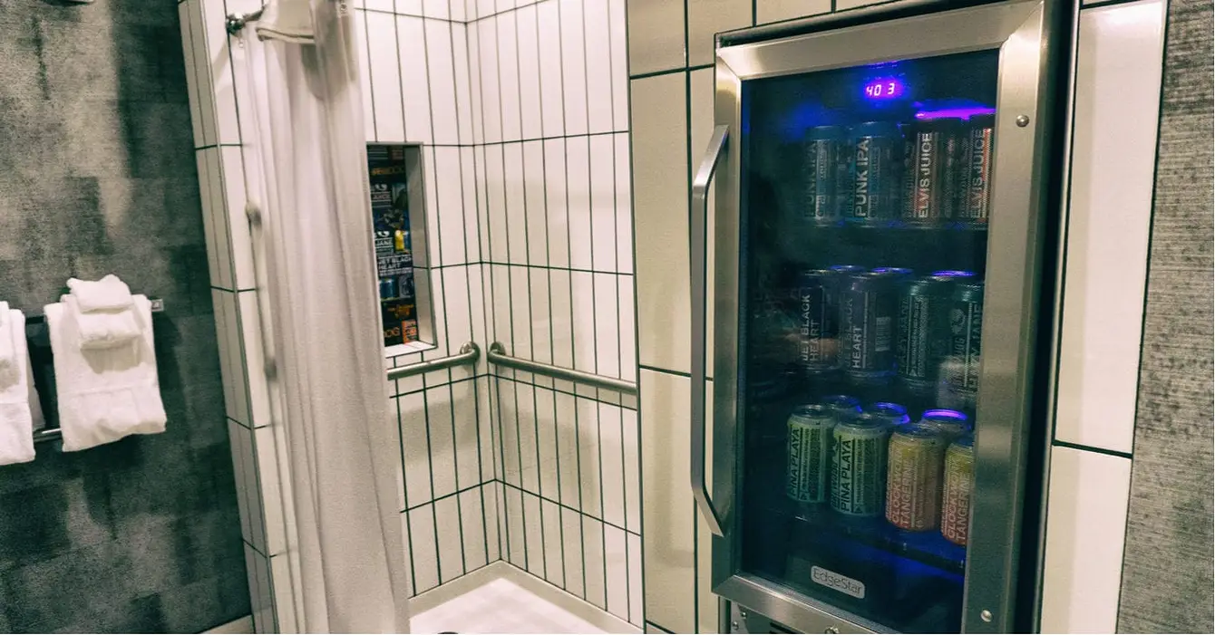 Biertap in de douche bij BrewDog hotel