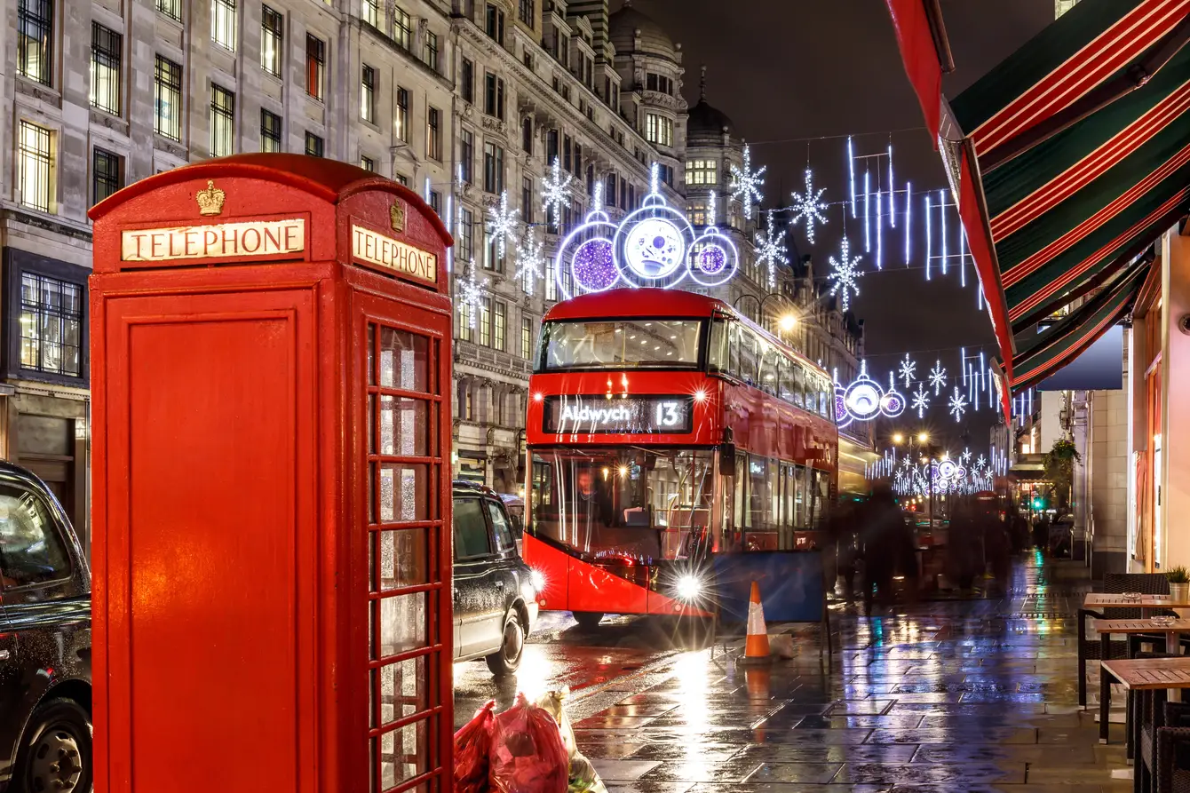 Kerstshoppen in Londen