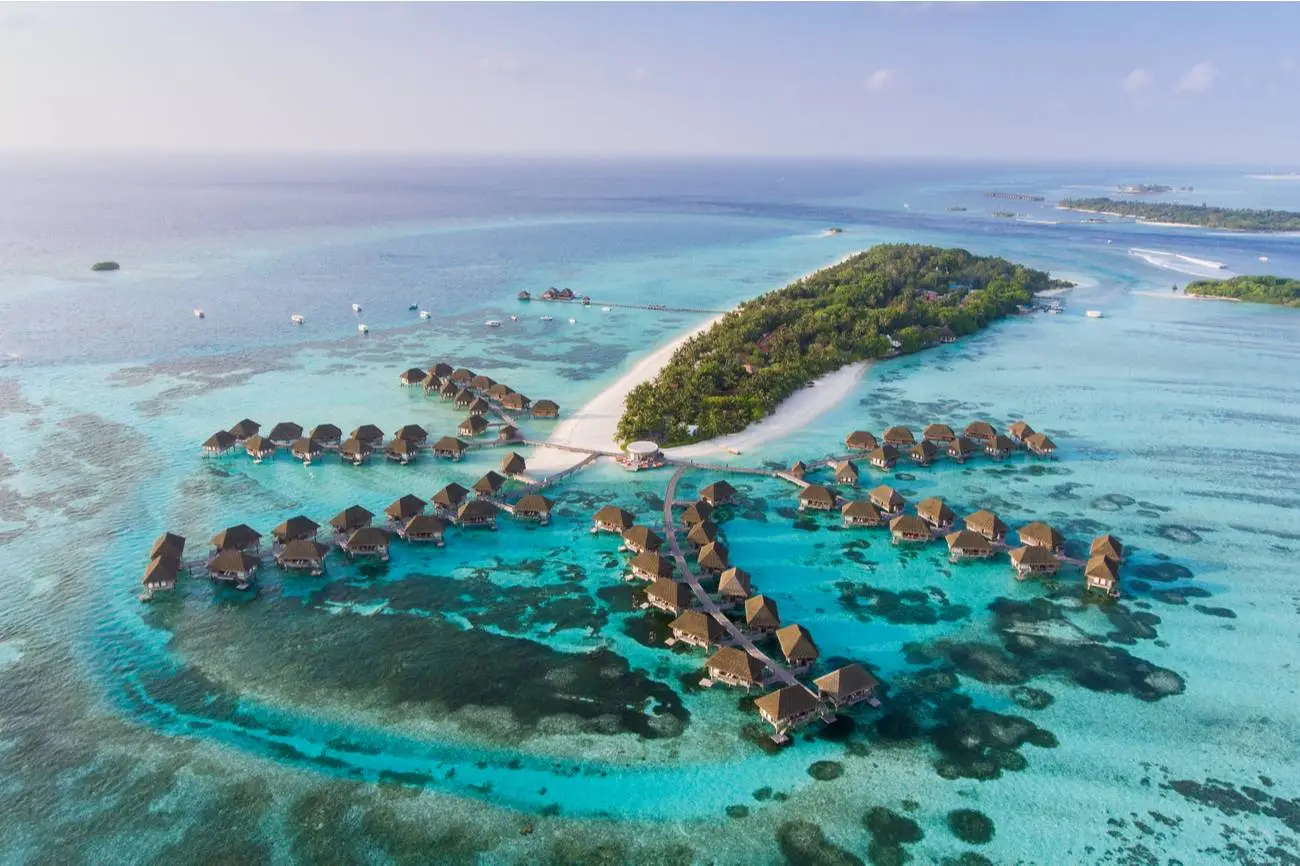 Water villa's op Cocoa Island Malediven