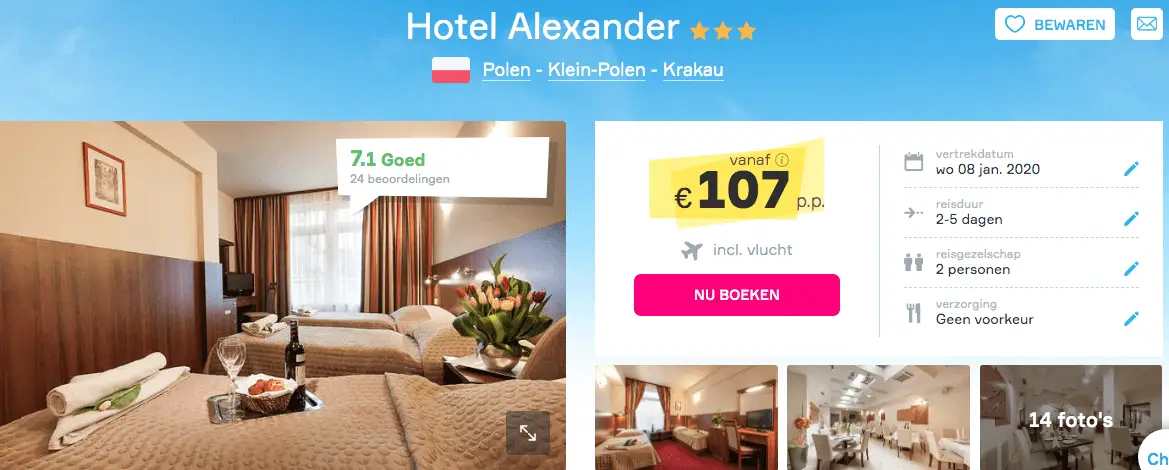 Hotel-alexander-krakau-polen-screenshot