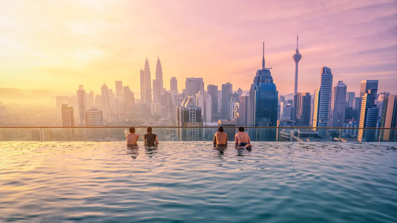 Rooftop pool in Kuala Lumpur, Maleisië