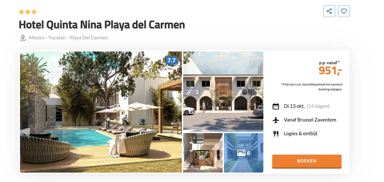 Hotel Quinta Nina Playa Del Carmen screenshot
