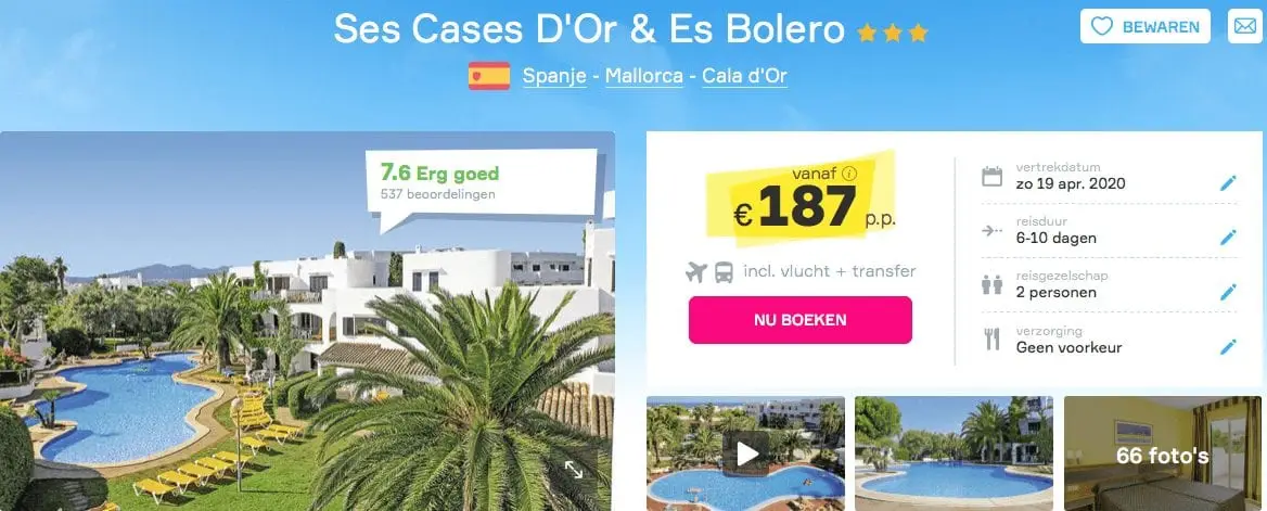 Ses-cases-d-or-es-bolero-cala-d-or-mallorca-spanje-screenshot