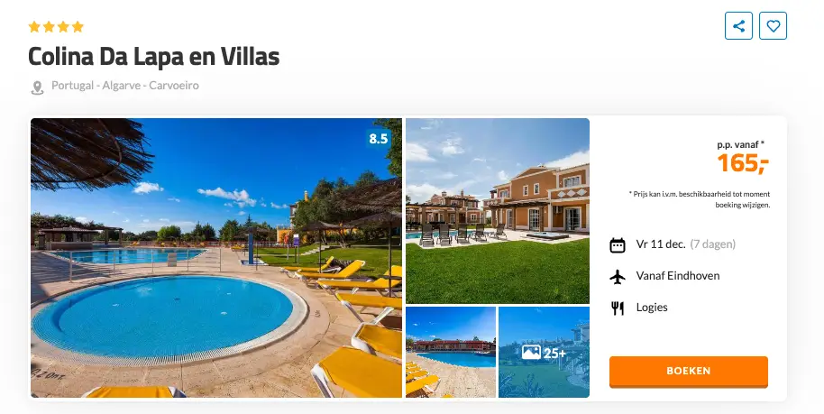 Boekingspagina D-reizen: Colina da Lapa en Villas 4-****