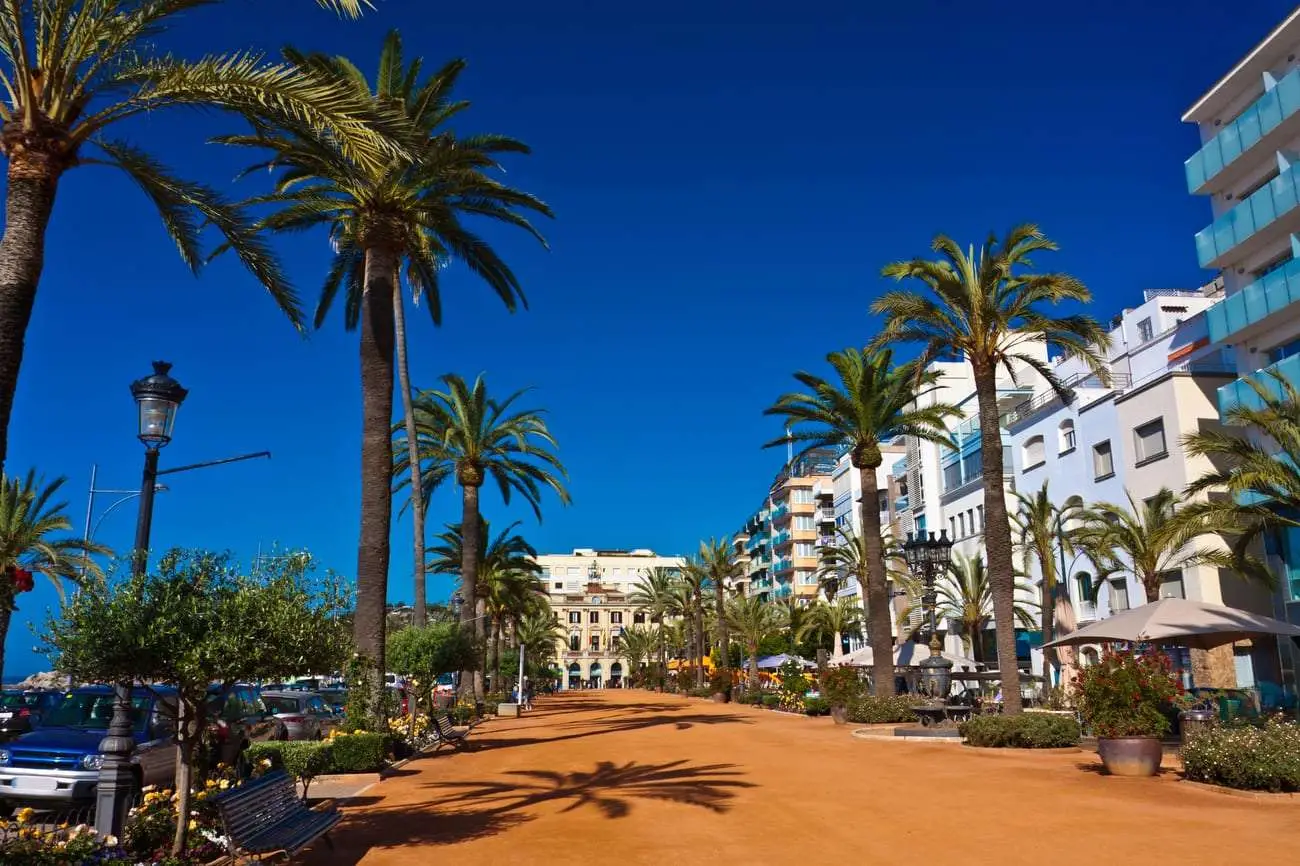 Lloret-de-Mar-palmbomen