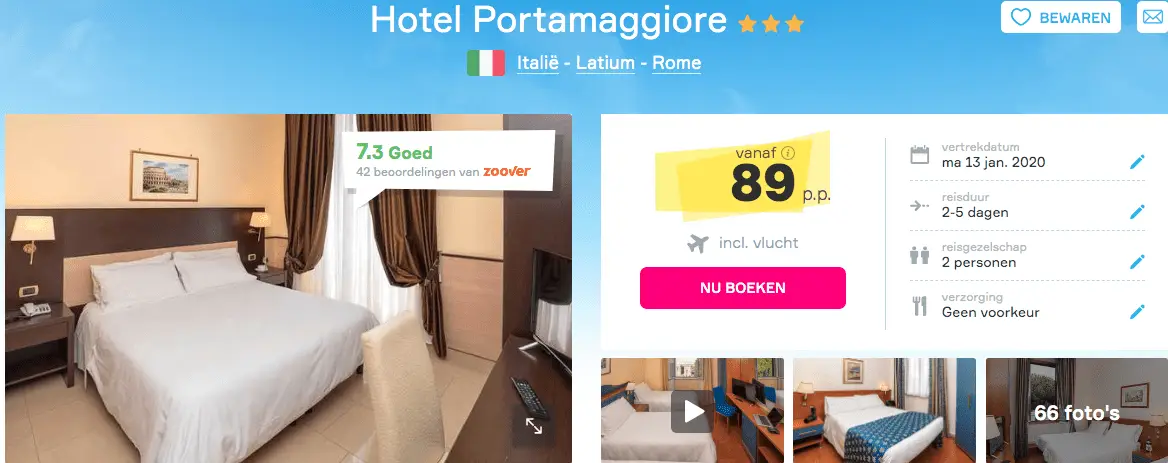 Hotel-portamaggiore-rome-italie-screenshot