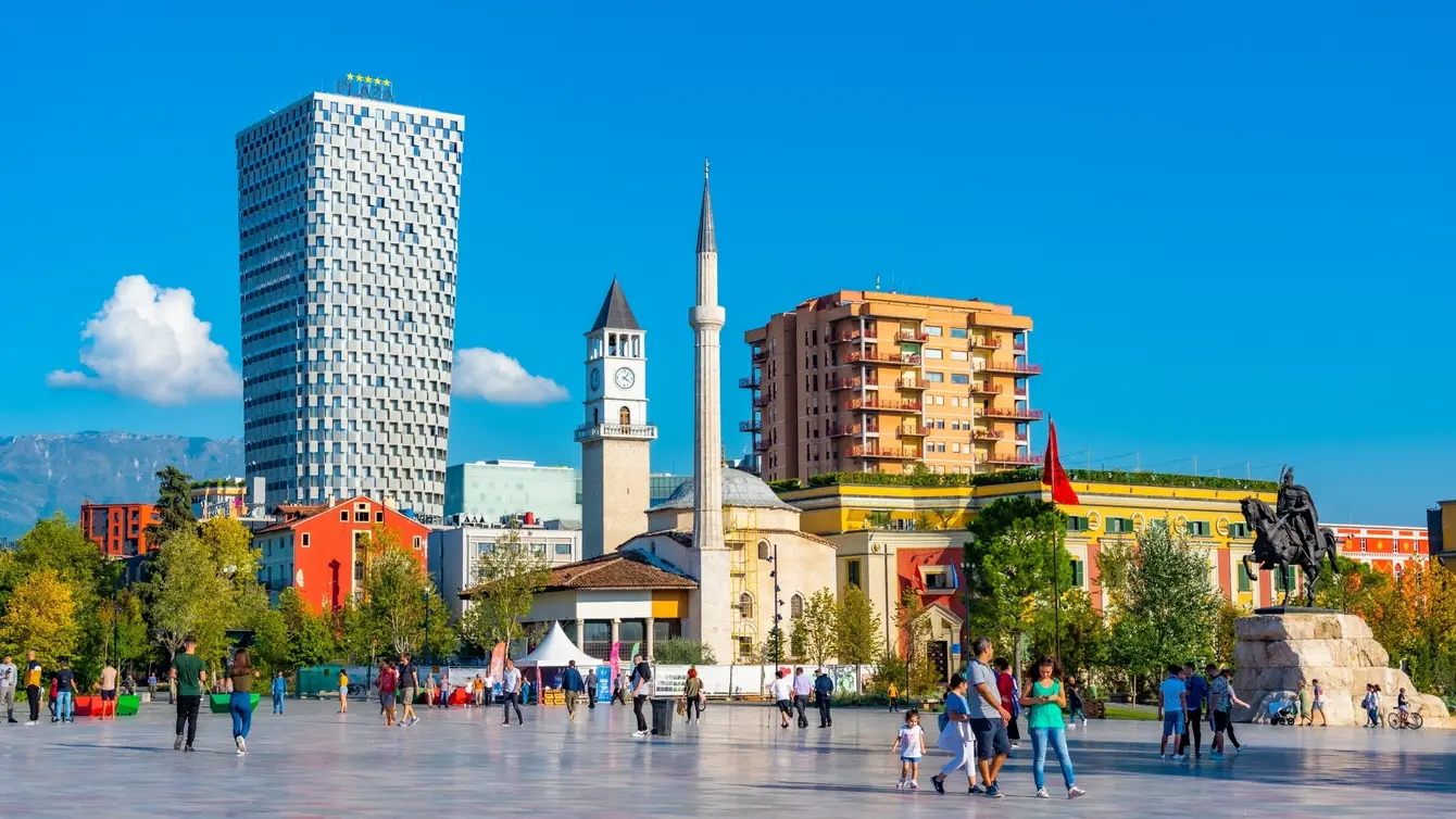Skanderbeg plein Tirana Albanie