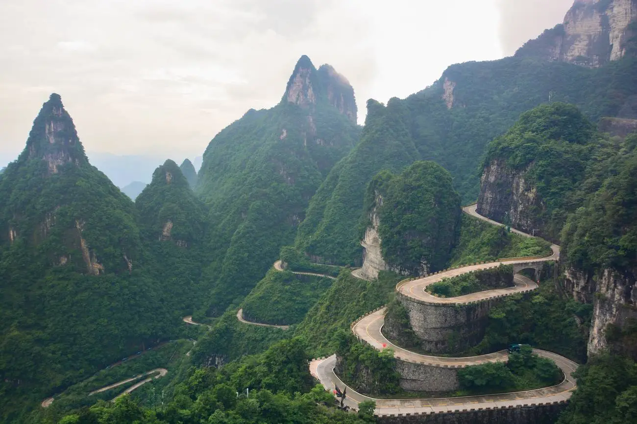 Tianmen Mountain Road, China